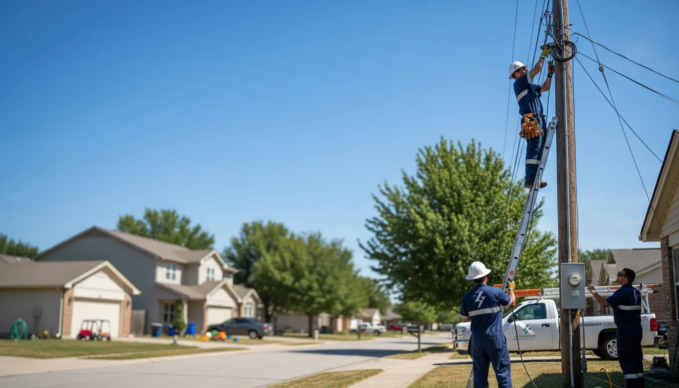 Residential electrician providing installation services in Magness, AR